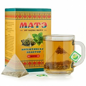 Мате Аргентинский золотой с мятой пакетированный